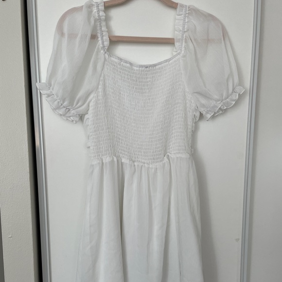 White Shein Summer Dress - Picture 3 of 4